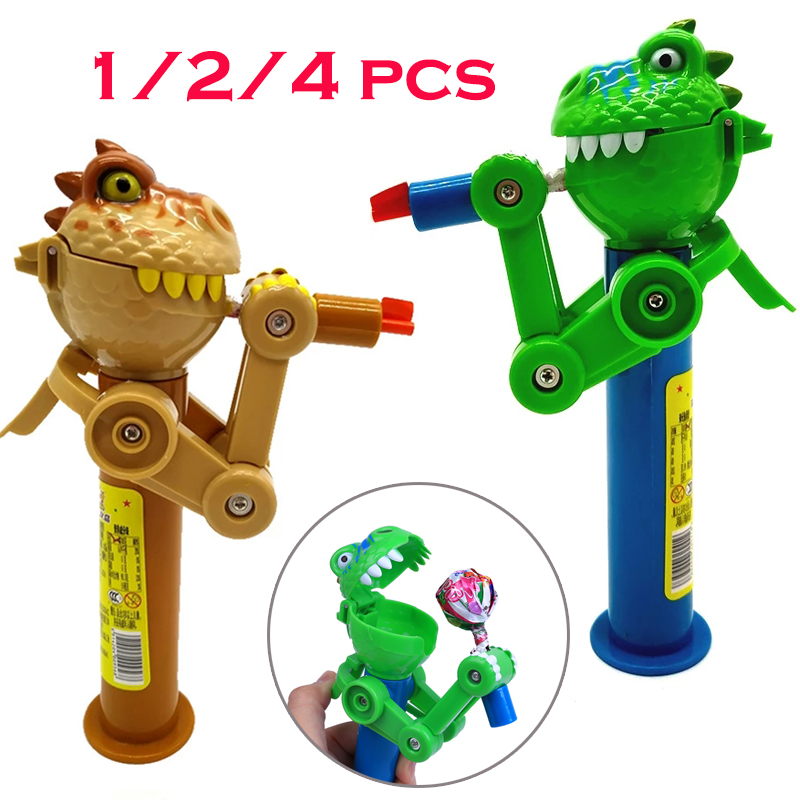 Spicy Food Snacks - 1/2/4 Buah Kreatif Lollipop Robot Pemegang