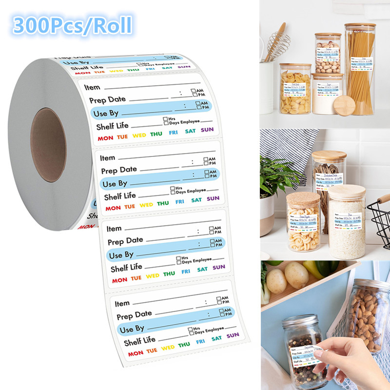 Candy Sour Strip - ^300 Buah/Rol Stiker Makanan Dapur, Label