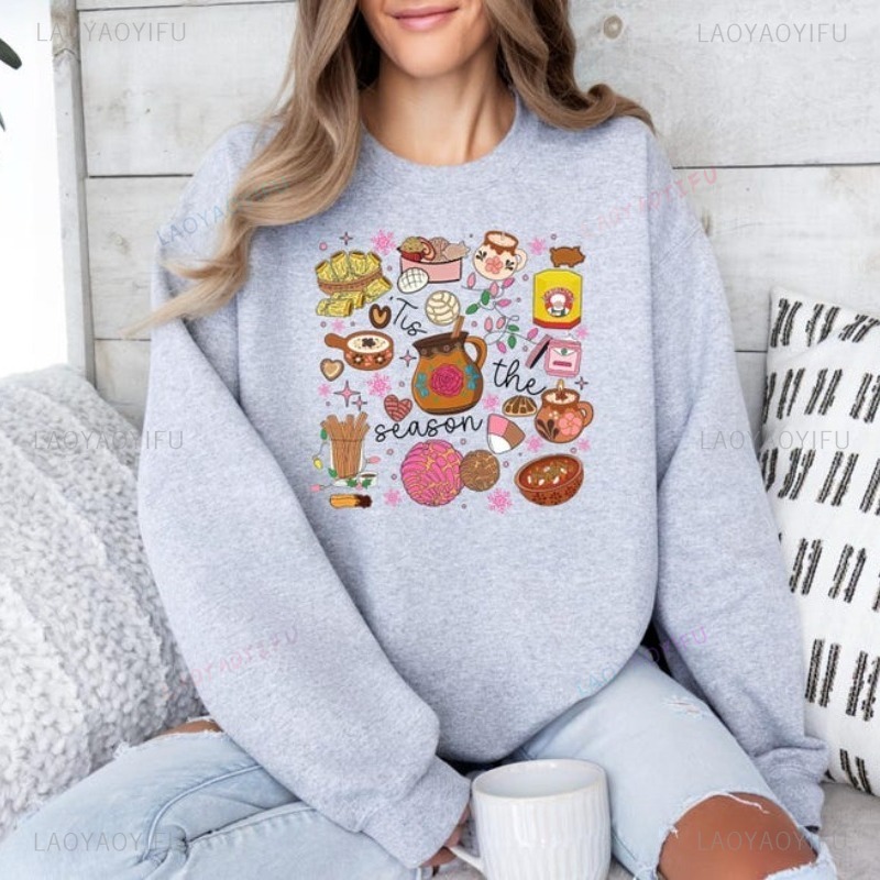 Hoodie Natal Meksiko, Pakaian  - Xmas Food Snacks ulasan dan harga