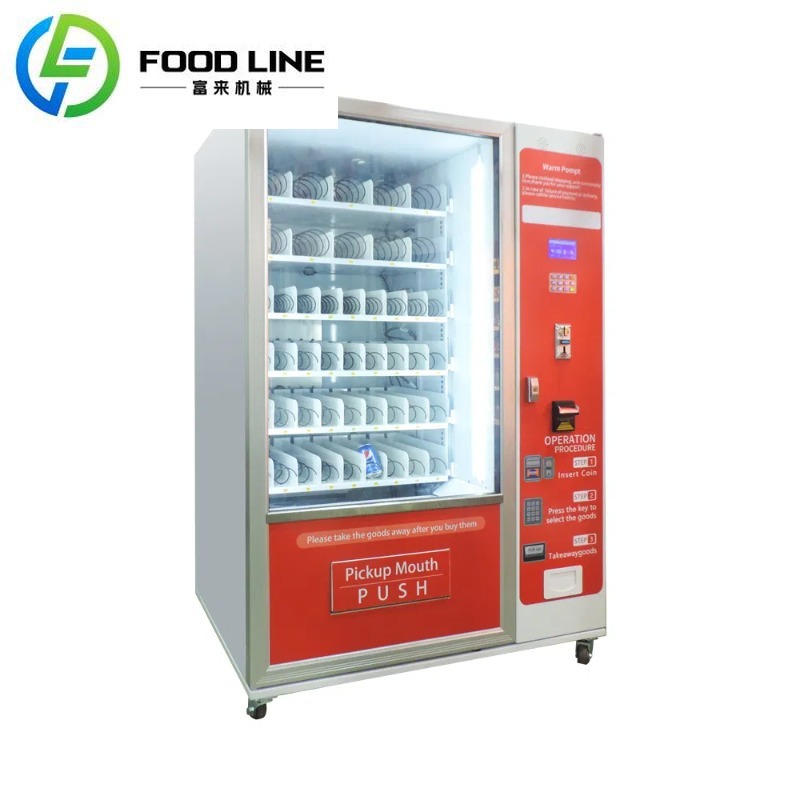 Mesin Penjual Otomatis Kombina - Food Snacks Vending Machine ulasan dan harga