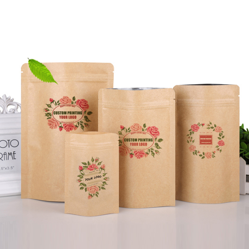 Kemasan Kantong Kertas Kraft C - Logo Food Snack ulasan dan harga