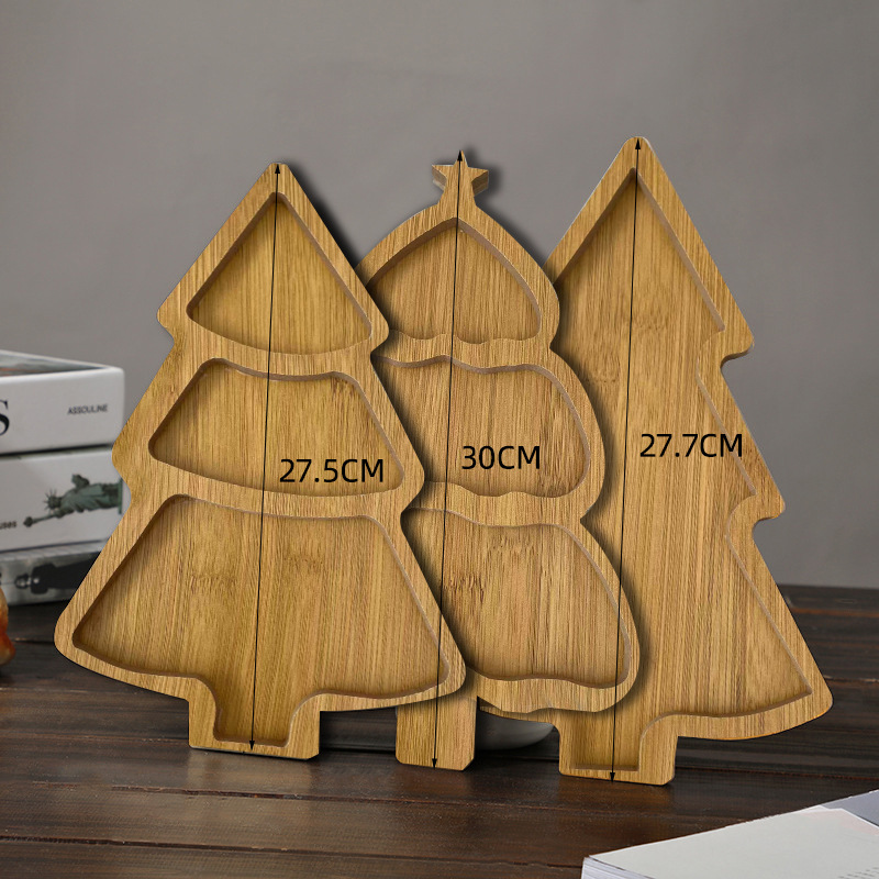 Nampan Kayu Natal, Perlengkapa - Xmas Food Snacks ulasan dan harga