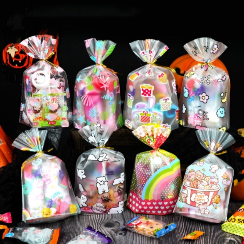 100PCS Kantong Plastik Dengan  - Xmas Food Snacks ulasan dan harga