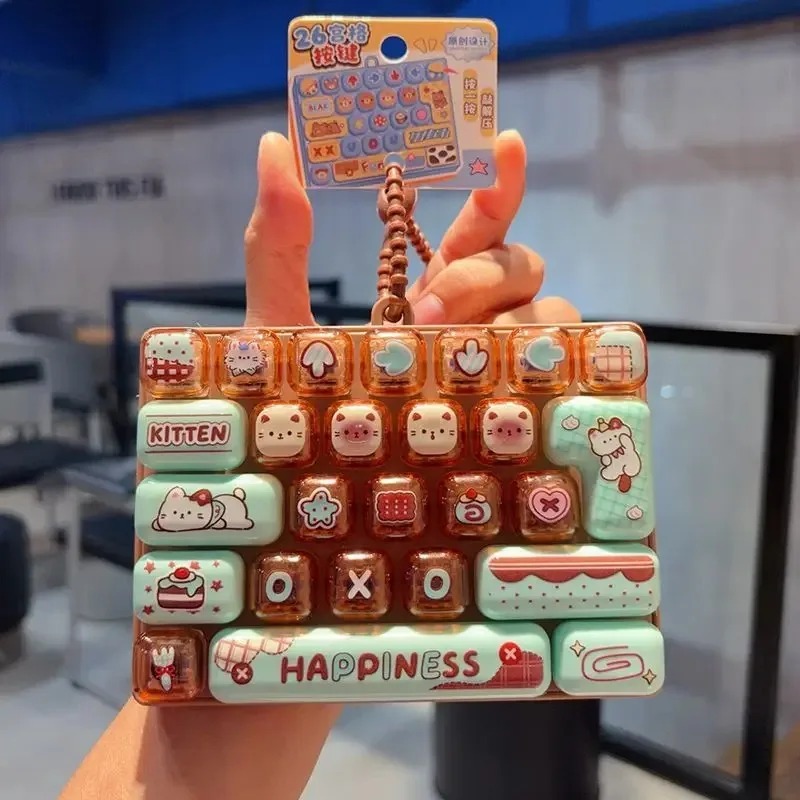 Gantungan Kunci Keycap Warna-w - Spicy Food Snacks ulasan dan harga