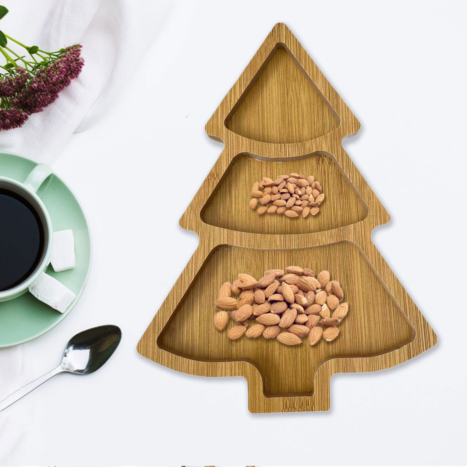 Nampan Saji pohon Natal, berbe - Xmas Food Snacks ulasan dan harga