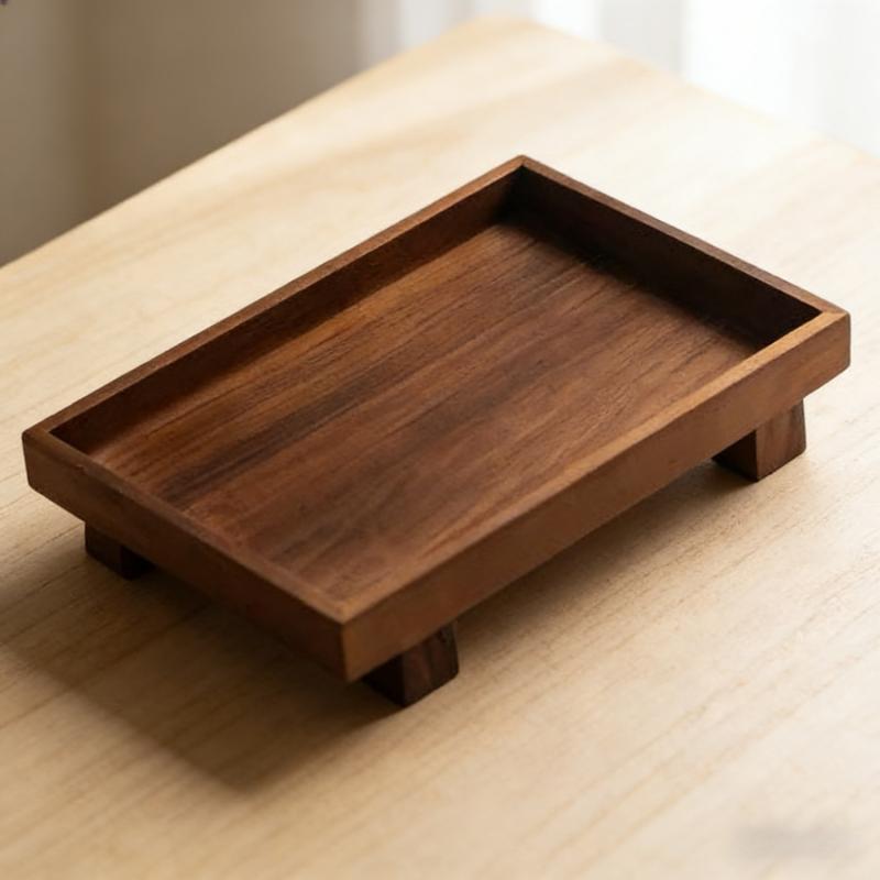Nampan Makanan Kayu Walnut Sol - Food Like Snacks ulasan dan harga