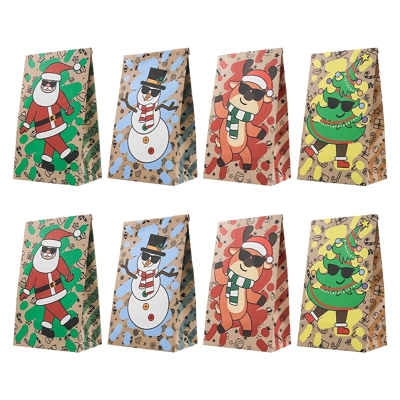 Tas Kertas Natal 24 Buah Tas H - Xmas Food Snacks ulasan dan harga