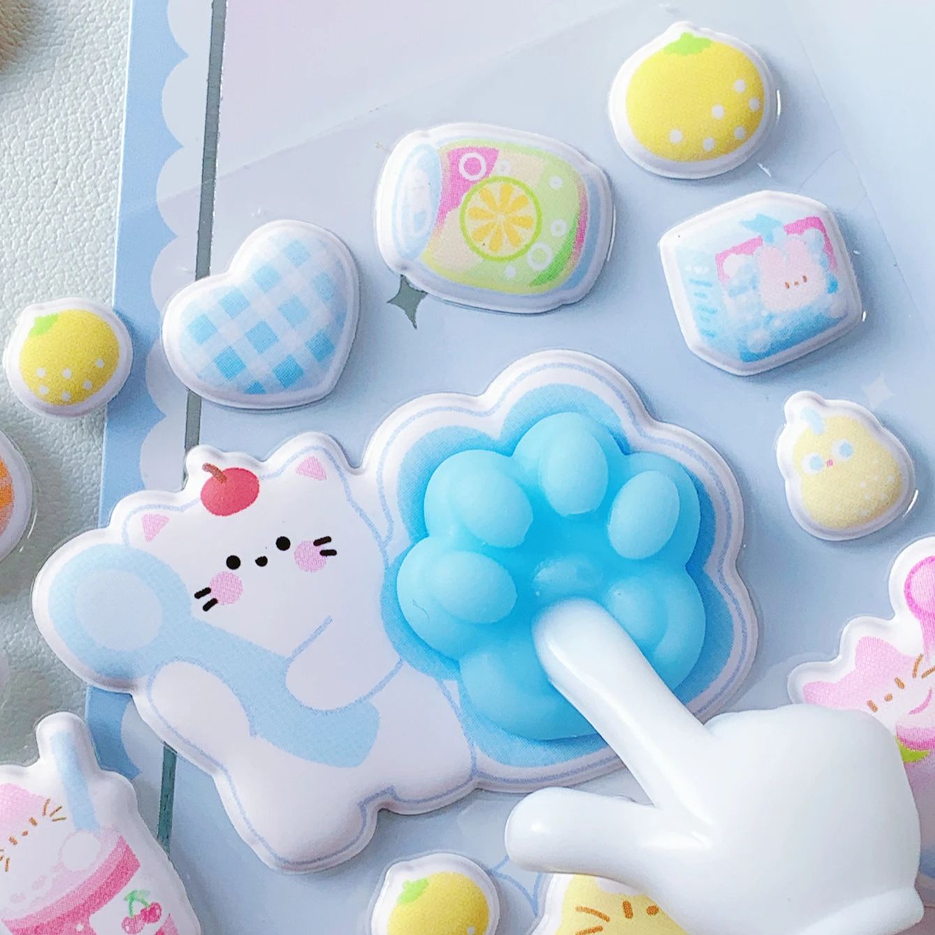 Stiker Cakar Kucing 3D Kawaii, - Candy Sour Strip ulasan dan harga